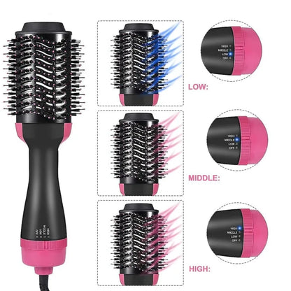 3-in-1 One Step Hot Air Brush Dryer and Straightener