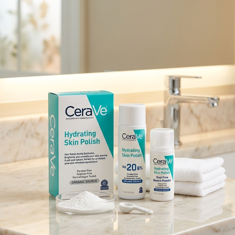 CeraVe Hydrating Skin Polish Gentle Exfoliator Providing Smoother Healthier Skin Hydrating Formula Everyday Skin Care Support
