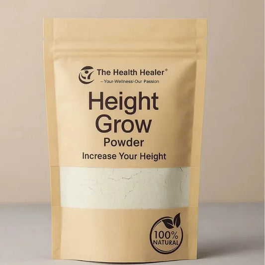 The Health Healer Height Grow Powder – 100% Natural Height Increase Supplement for Daily Growth & Wellness – 70g