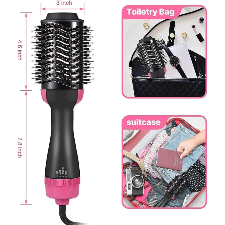 3-in-1 One Step Hot Air Brush Dryer and Straightener