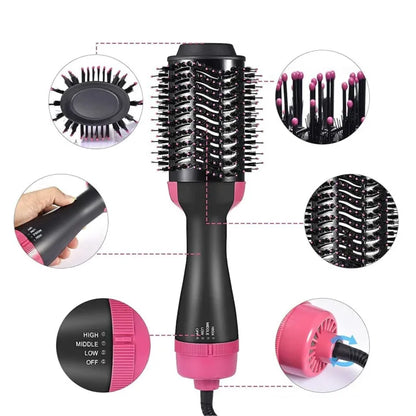 3-in-1 One Step Hot Air Brush Dryer and Straightener