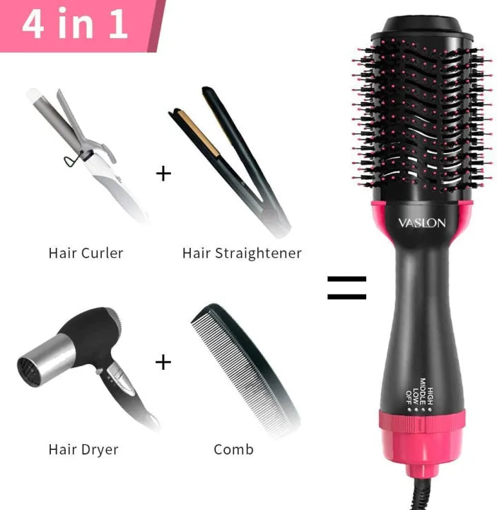 3-in-1 One Step Hot Air Brush Dryer and Straightener