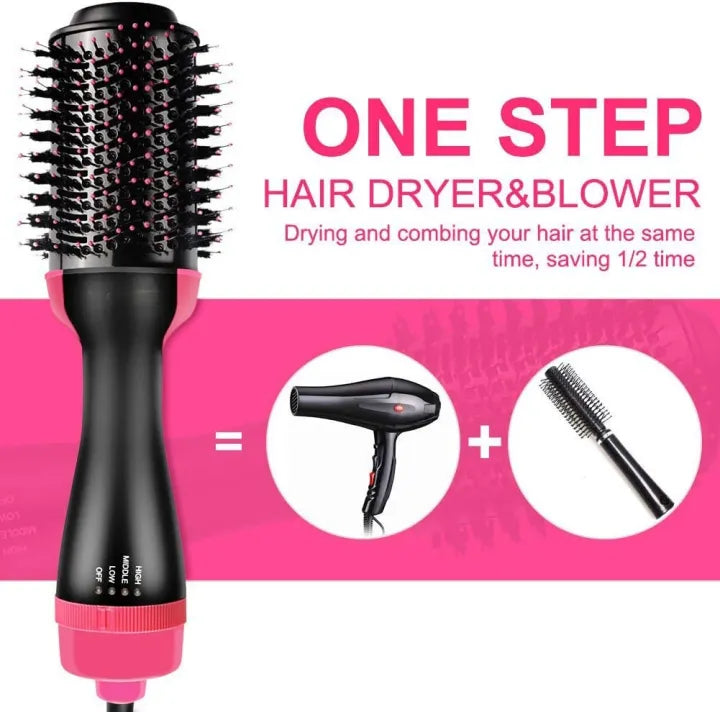 3-in-1 One Step Hot Air Brush Dryer and Straightener